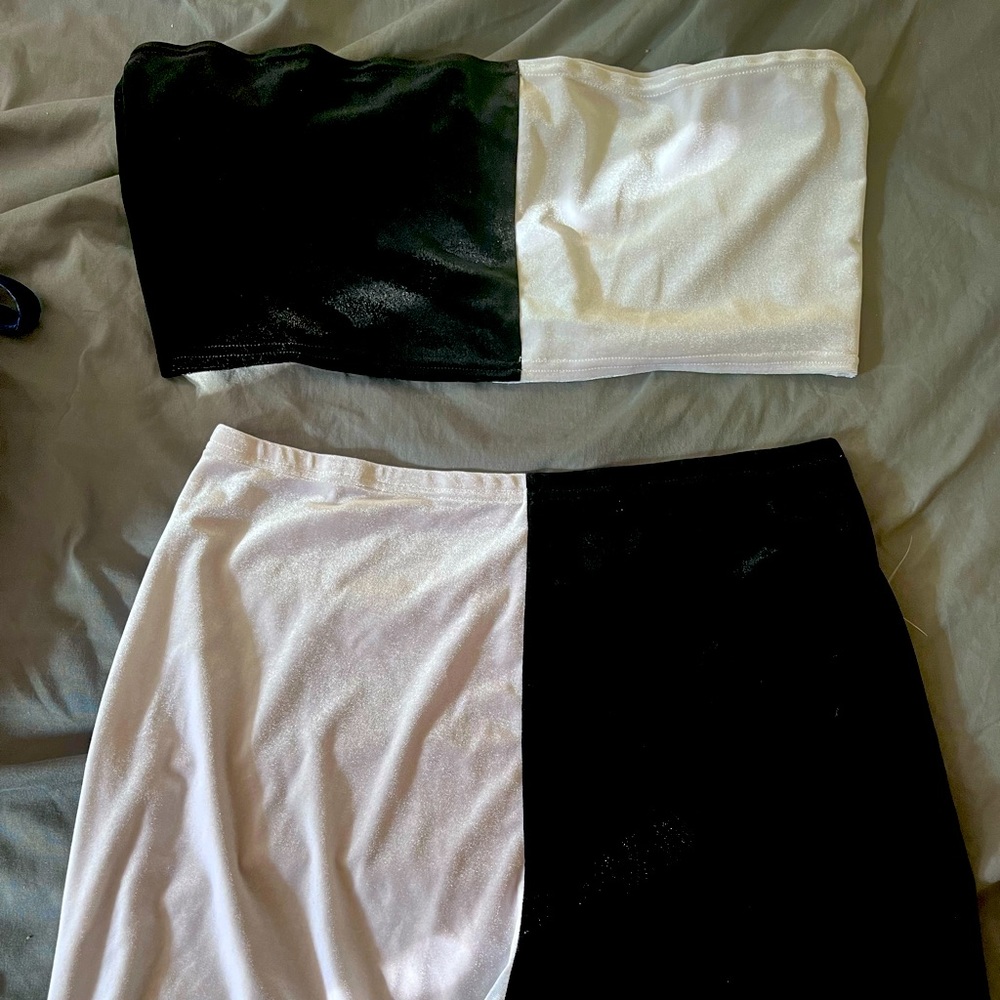 FBC contrast lounge set with shorts